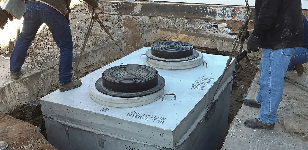 Grease trap installation for a commercial property drainage system in Honolulu, HI